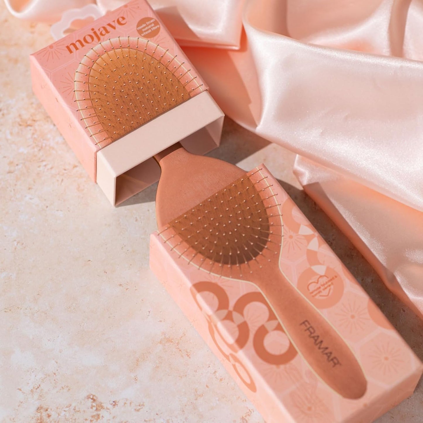 Ultimate Wet Hair Brush Detangler - Perfect for Curly, Straight, and All Hair Types - Transform Your Hair Care Routine with Mojave's Stylish Sienna Brush