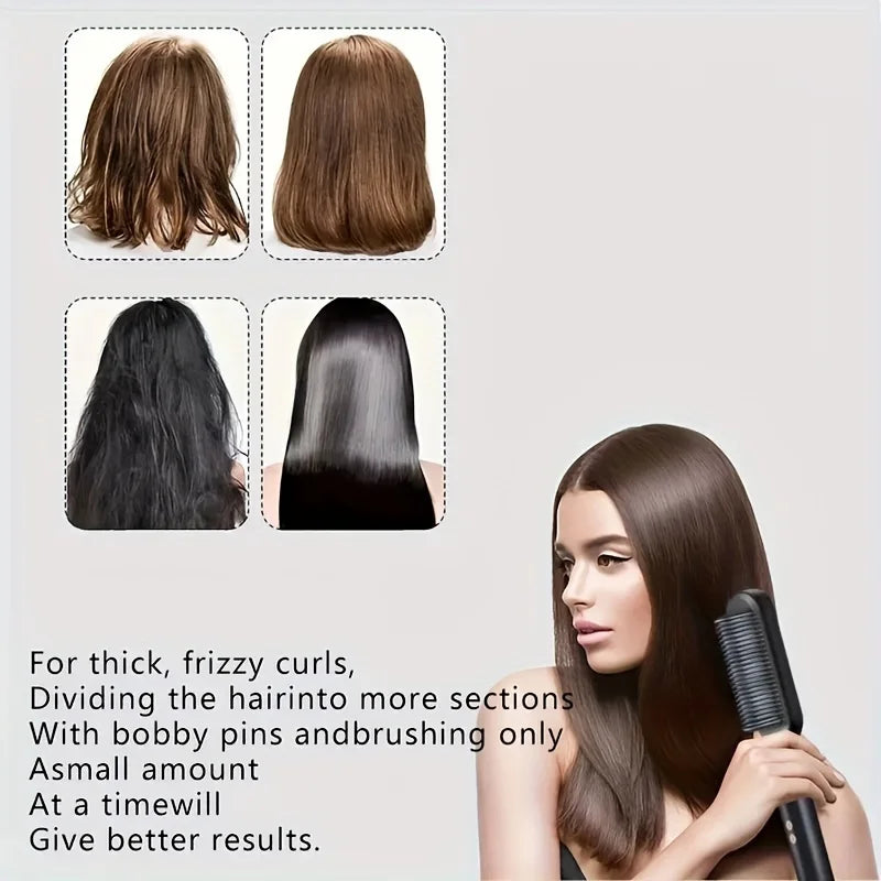 Transform Your Hair with the 2-In-1 Electric Straight Hair Comb - Effortless Styling for Smooth, Gorgeous Locks!
