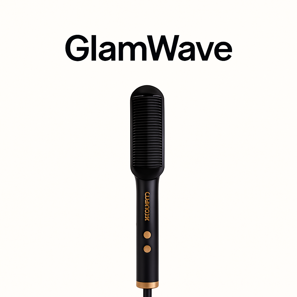 Transform Your Hair with the GlamWave 2-In-1 Electric Straight Hair Comb - Effortless Styling for Smooth, Gorgeous Locks!