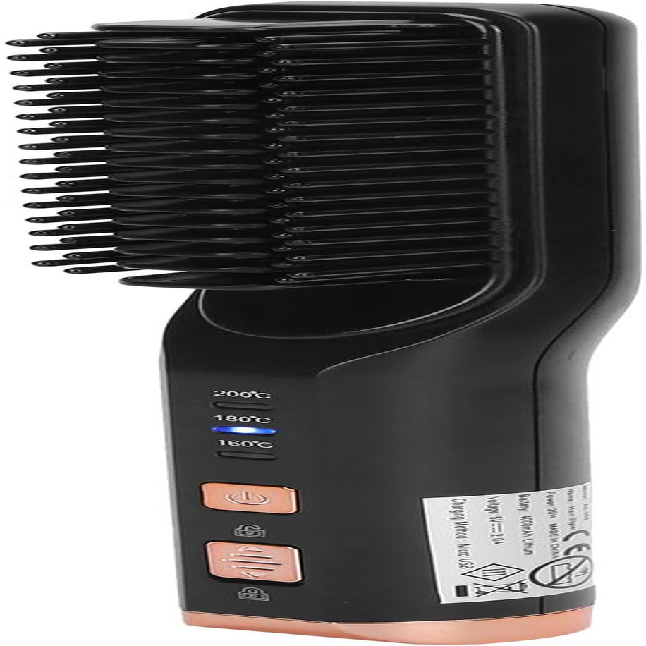 SleekPro™ Cordless Hair Straightening Comb – USB Rechargeable, 3-Temperature Hot Brush for Smooth & Shiny Hair