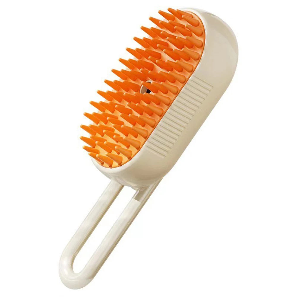 3-in-1 Pet Steam Brush | Grooming, Massage & Hair Removal for Cats & Dogs