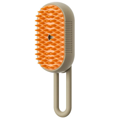 3-in-1 Pet Steam Brush | Grooming, Massage & Hair Removal for Cats & Dogs