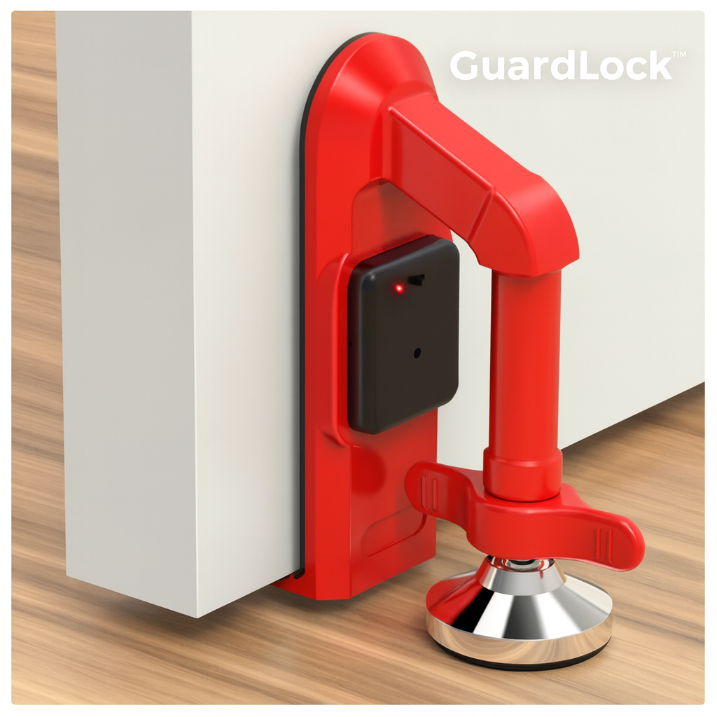 GuardLock™ Travel Door Stop Alarm