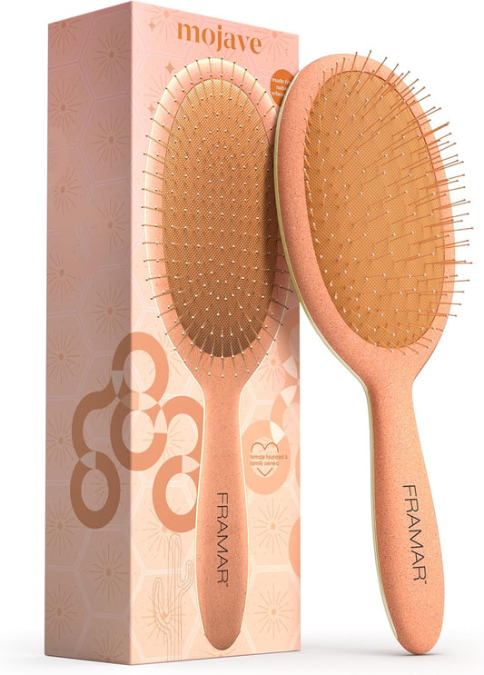 Ultimate Wet Hair Brush Detangler - Perfect for Curly, Straight, and All Hair Types - Transform Your Hair Care Routine with Mojave's Stylish Sienna Brush